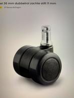 Meubelwieltjes  zwenkwieltjes 8 stuks, Ophalen of Verzenden, Gebruikt