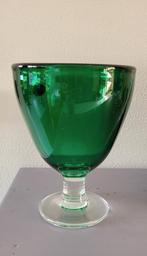 Groene Vaas van Glas Galerie Willingen 
Hoogte 21 cm, Antiek en Kunst, Antiek | Glas en Kristal, Ophalen of Verzenden