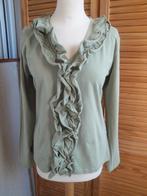 Groene top LA LINGA maat L, Maat 42/44 (L), Ophalen of Verzenden, Zo goed als nieuw, Lange mouw