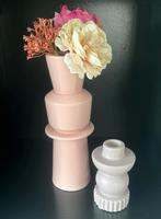 Nieuwstaat gave set roze en lila, Huis en Inrichting, Ophalen, Overige kleuren, Minder dan 50 cm, Glas