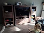 Tv meubel massief eikenhout, Ophalen, Gebruikt, 100 tot 150 cm, Eikenhout