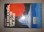 Atari XL boek - 40 Education games for the Atari, Ophalen of Verzenden, Atari