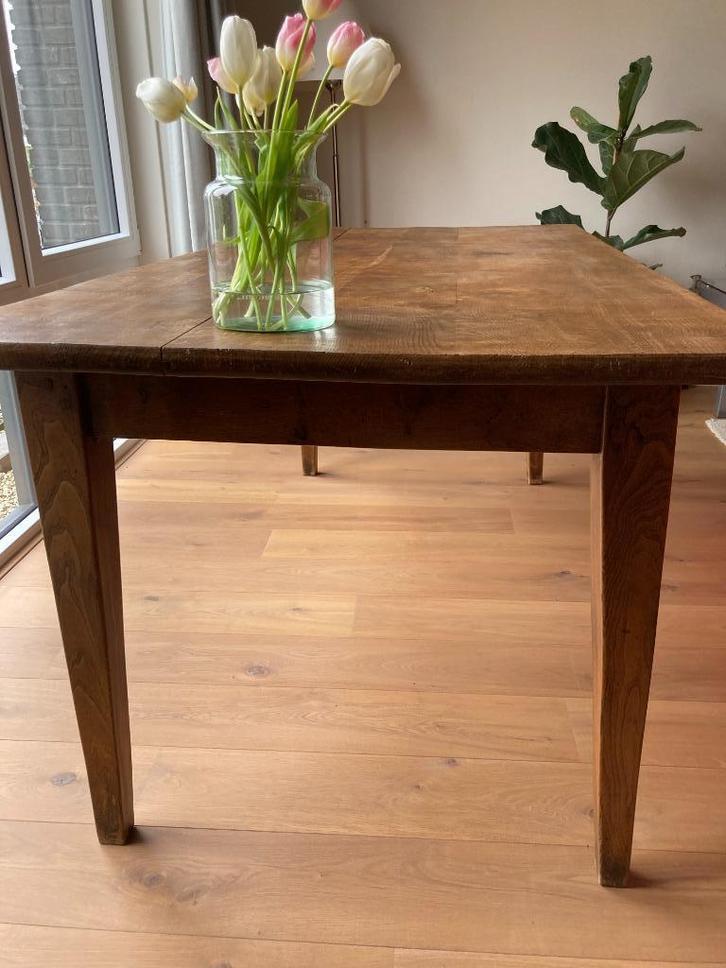 Vakwerk Bourgondische Franse Eettafel, Huis en Inrichting, Tafels | Eettafels, Gebruikt, 50 tot 100 cm, 150 tot 200 cm, Vijf personen of meer