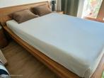 Houten bed 160x210cm ('Donna' van Goossens), Huis en Inrichting, Slaapkamer | Bedden, Ophalen, Gebruikt, Tweepersoons, Hout