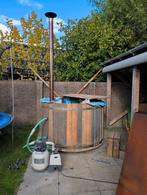 Hout gestookte hottub, Tuin en Terras, Bubbelbaden en Hottubs, Ophalen, Gebruikt, Filter, Vast