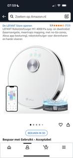 Lefant robot stofzuiger met dweil, Witgoed en Apparatuur, Stofzuigers, Ophalen, Zo goed als nieuw, Minder dan 1200 watt, Stofzuiger