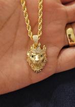 💎💎Leeuw kroon Hanger goud 14k💎💎, Overige voorstellingen, Nieuw, Ophalen of Verzenden, Goud