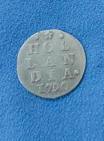 Antieke munt, Hollandia 1790 zilveren munt 2 stuiver stuk., Postzegels en Munten, Munten | Nederland, Ophalen of Verzenden, Vóór koninkrijk