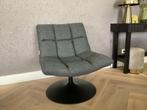 Dutchbone fauteuil Lounge stoel, Grijs, dark grey, draaibaar, Ophalen, Zeventies, 75 tot 100 cm, Zo goed als nieuw