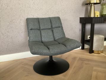 Dutchbone fauteuil Lounge stoel, Grijs, dark grey, draaibaar beschikbaar voor biedingen