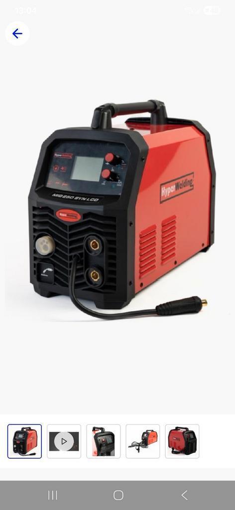 Nieuw Lasapparaat - Hyper Welding MIG 250 SYN LCD, Doe-het-zelf en Verbouw, Gereedschap | Lasapparaten, Nieuw, Co2, 150 tot 250 ampère