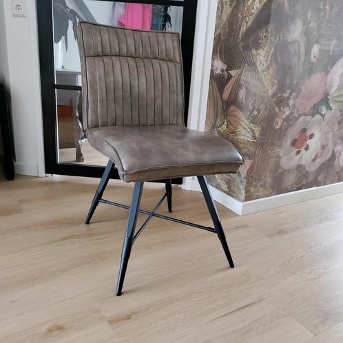 4x MXsofa Industriële eettafel stoel, Huis en Inrichting, Stoelen, Gebruikt, Vier, Overige materialen, Grijs, Ophalen
