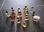 14 Franse  Mini parfumflesjes 70er jaren, Ophalen of Verzenden, Zo goed als nieuw