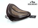 Bruin Leer Bobber Look Solo zadel Softail-Dyna-Sportster, Ophalen of Verzenden, Harley Davidson, Gebruikt