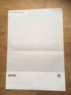 Volkswagen  Jetta  Uitvoeringen en Technische gegevens  1986, Nieuw, Volkswagen, Ophalen of Verzenden