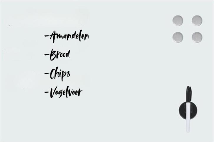 Glazen schrijfbord / memobord / magneetbord van vidaXL, Huis en Inrichting, Woonaccessoires | Memoborden, Zo goed als nieuw, Overige typen