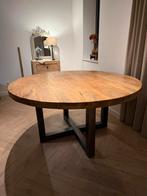 Ronde robuuste eettafel, Huis en Inrichting, Tafels | Eettafels, Ophalen, 100 tot 150 cm, Rond, Zo goed als nieuw