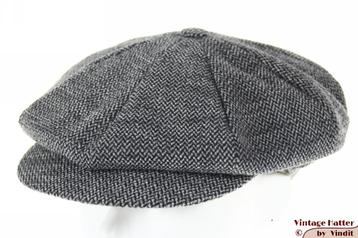 Paperboy pet Borsalino Doria grijs wol met drukknoop 55,5 =S beschikbaar voor biedingen
