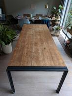 Houten eettafel, Huis en Inrichting, Tafels | Eettafels, Ophalen, Gebruikt, 200 cm of meer, 50 tot 100 cm