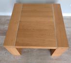 Massief eiken salontafel 2x, Huis en Inrichting, Tafels | Salontafels, Ophalen, Gebruikt, 50 tot 100 cm, Vierkant