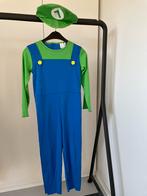 Carnavals pak Luigi (Super Mario), Ophalen of Verzenden, Gebruikt, 122 t/m 128, Jongen of Meisje