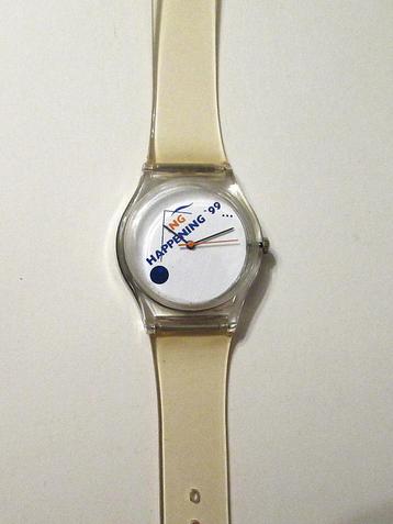 Vintage ING quartz horloge. beschikbaar voor biedingen