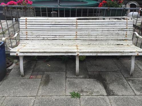 Oude tuin bank en stoel plus div, Tuin en Terras, Tuinbanken, Gebruikt, Metaal, Ophalen