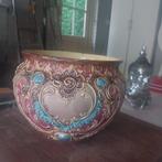 Mooie grote bloempot hoogte 23 cm diameter 26 €17.50, Ophalen, Gebruikt, Overige kleuren, Aardewerk of Porselein