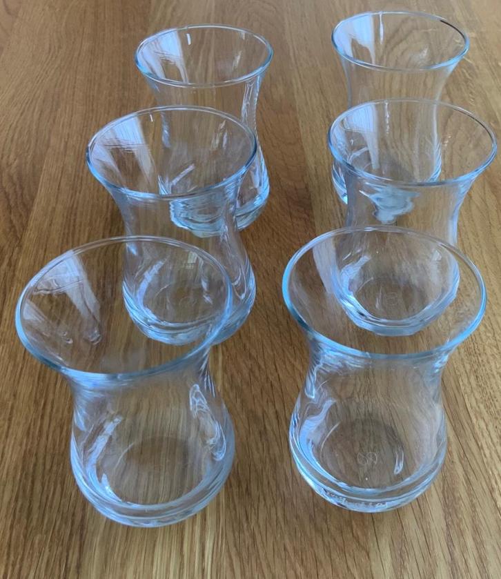 Turkse theeglazen, Marrokaanse theeglazen, amuseglazen hoog, Verzamelen, Glas en Borrelglaasjes, Zo goed als nieuw, Overige typen