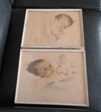 2 Prentjes van Bessie Pease, Antiek en Kunst, Kunst | Tekeningen en Foto's, Ophalen of Verzenden
