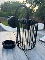 Mooie buitenlamp 22 cm hoog, Staal, Wandlamp, Ophalen of Verzenden, Zo goed als nieuw