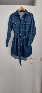 Leuke spijkerjurk met riem, Ophalen, Blauw, Maat 36 (S), Boven de knie