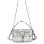 Nieuw in verpakking Nunoo Helena Silver Cross Body Bag, Ophalen, Nieuw, Zilver