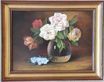Emile Geudens (1926-2011) - Stilleven met rozen beschikbaar voor biedingen