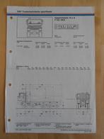 GINAF F521 DKX Technische Specificatie Folder 1986 – 10x8, Boeken, Auto's | Folders en Tijdschriften, Ophalen, Zo goed als nieuw