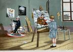 Zeefdruk Tito Salomoni, Antiek en Kunst, Kunst | Litho's en Zeefdrukken, Verzenden