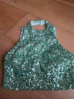 Vera & Lucy Glitter Top - Groen met Pailletten - Maat S, Ophalen of Verzenden, Zo goed als nieuw, Groen, Vera & Lucy