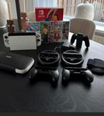 Nintendo Switch Oled + accessoires en 5 games, Spelcomputers en Games, Online, Overige genres, Ophalen of Verzenden, Zo goed als nieuw