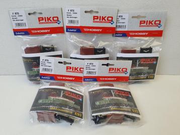 PIKO H0 95703 Bouwpakketten gesloten goederenwagen 5X in OVP beschikbaar voor biedingen