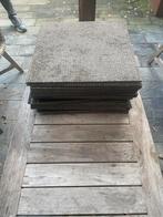 Bruine tapijttegels 84 stuks - 50x50 cm, Huis en Inrichting, Stoffering | Vloerbedekking, Ophalen, Gebruikt, Bruin, 75 m² of meer