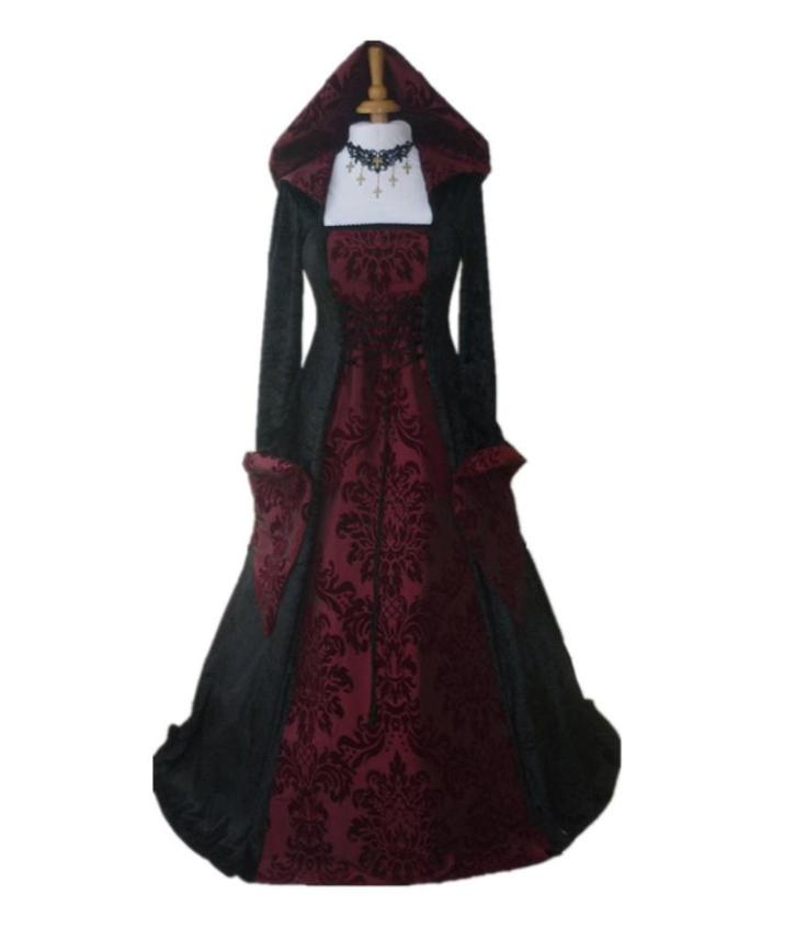 Middeleeuwse lange jurk (renaissance victoriaanse kostuum), Kleding | Dames, Carnavalskleding en Feestkleding, Nieuw, Kleding