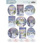 Card Deco Essentials CD11895 Winter Dutch 3D knipvel A4, ., Nieuw, Ophalen of Verzenden, .