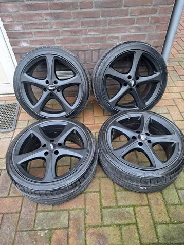 Cms  5x112 18inch velgen set  zomerbanden vw golf audi skoda beschikbaar voor biedingen