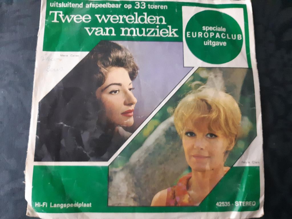 Twee werelden van muziek ; Maria Callas & Petula Clark 1969, Cd's en Dvd's, Vinyl | Klassiek, Gebruikt, Ophalen of Verzenden, Romantiek