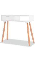 Nieuwe wandtafel wit hout, Huis en Inrichting, Kasten | Wandmeubels, Ophalen, Nieuw, Minder dan 150 cm, Minder dan 100 cm