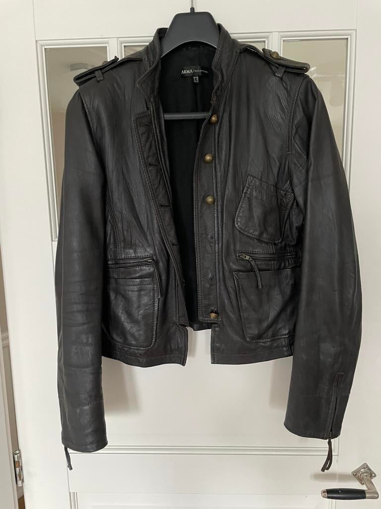 Arma bruin leren jack, Maat 38/40 (M), Bruin, Ophalen of Verzenden, Zo goed als nieuw