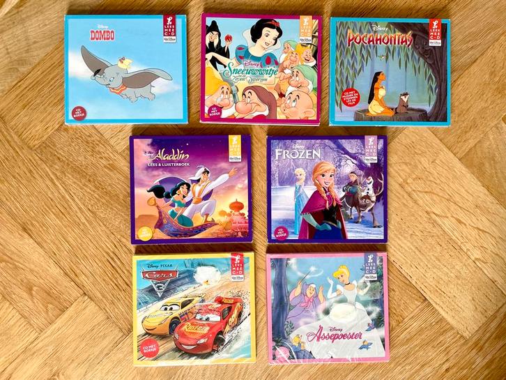 7x Disney Meelees CD’s met oa. Cars 3, Frozen en Aladdin, Boeken, Luisterboeken, Cd, Kind, Ophalen of Verzenden