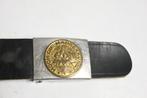 duitsland leren riem met koppelslot maurer duitse koppel, Verzamelen, Ophalen of Verzenden, Landmacht, Duitsland, Kleding of Schoenen