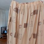 Gordijnen 4 stuks beige geel bruin 1.80 x 2.75, Ophalen, Gebruikt, Bruin