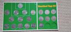 2x Shell Voetbal top20 1970 Cruyff van Hanegem Israël, Postzegels en Munten, Ophalen of Verzenden, Munten